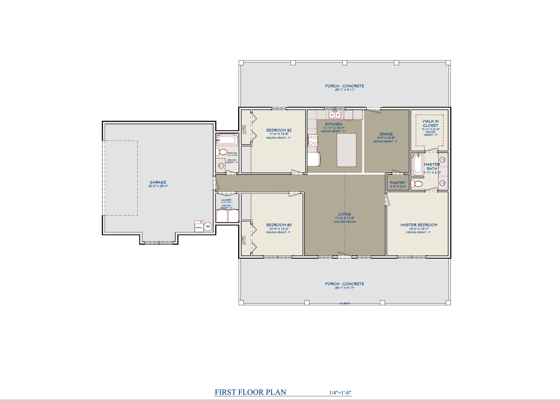 Barndominium B1440-G-B barndominium house plan
