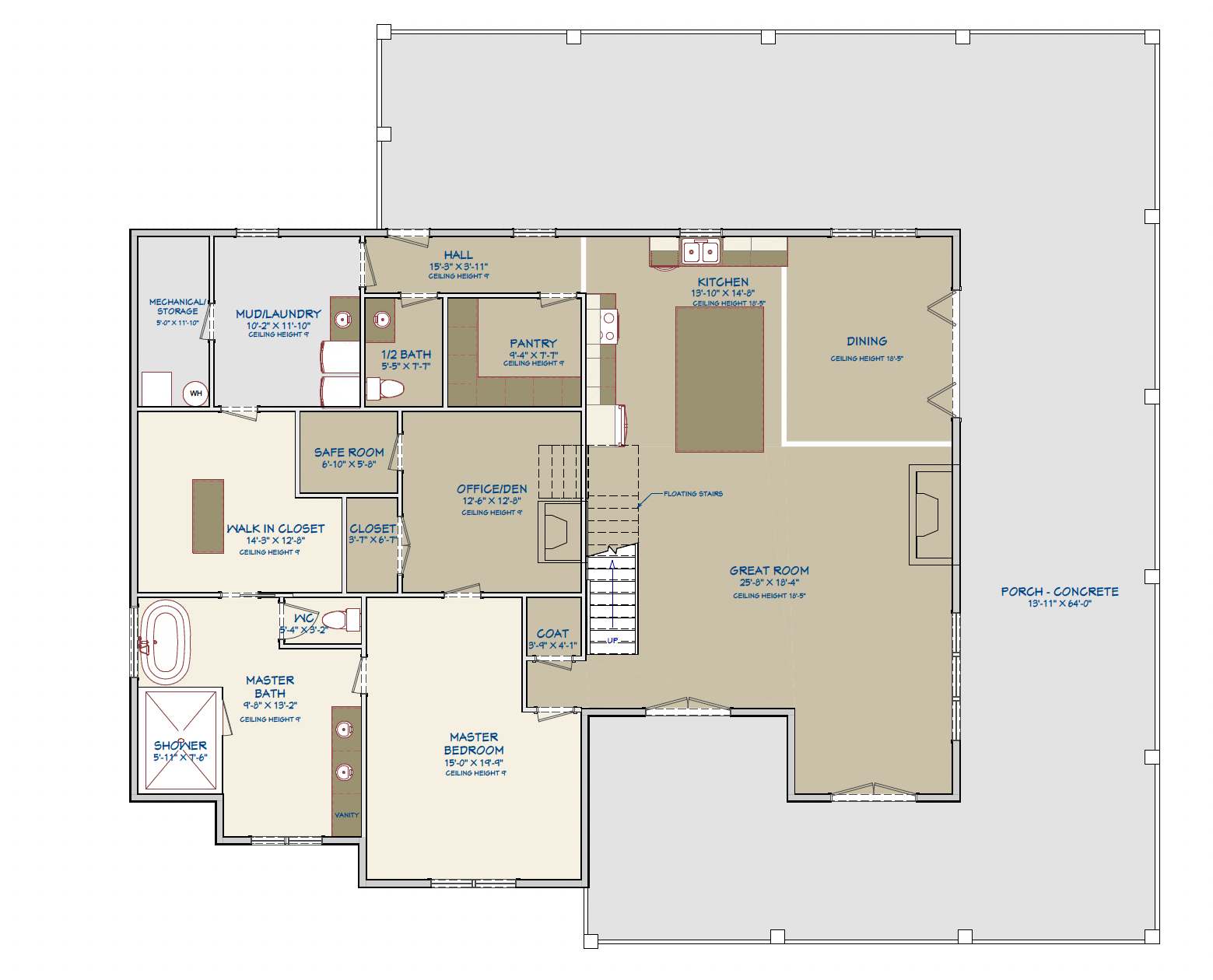 Barndominium Plan B3429 | 4 Bed, 3.5 Bath Farmhouse