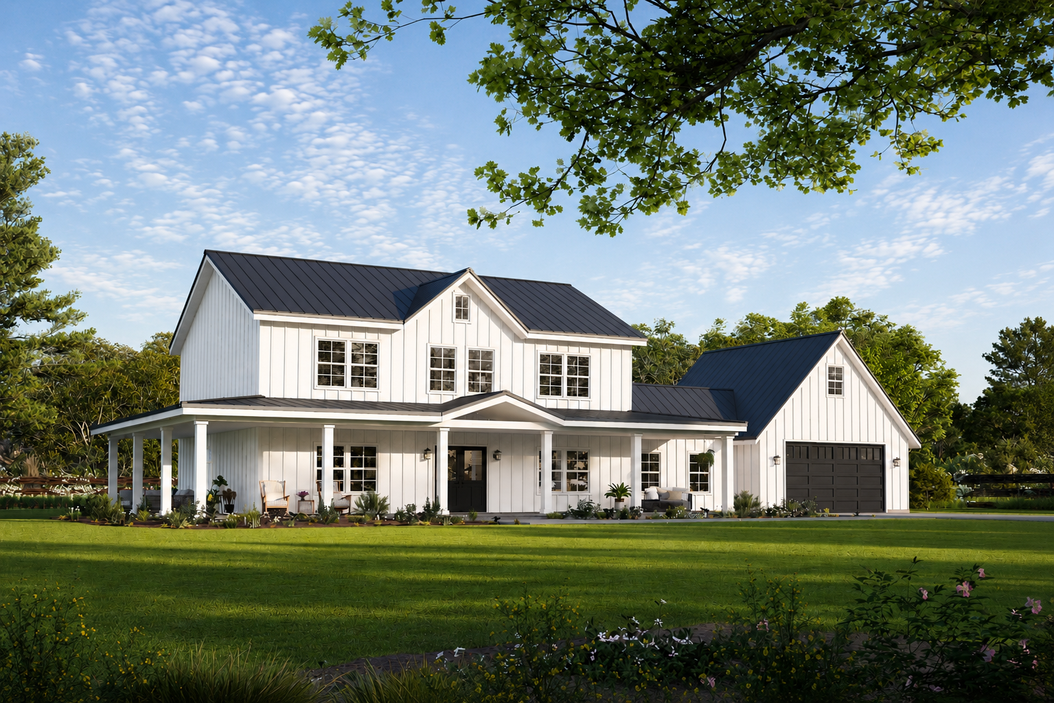 Modern Farmhouse BF2789-G barndominium house plan