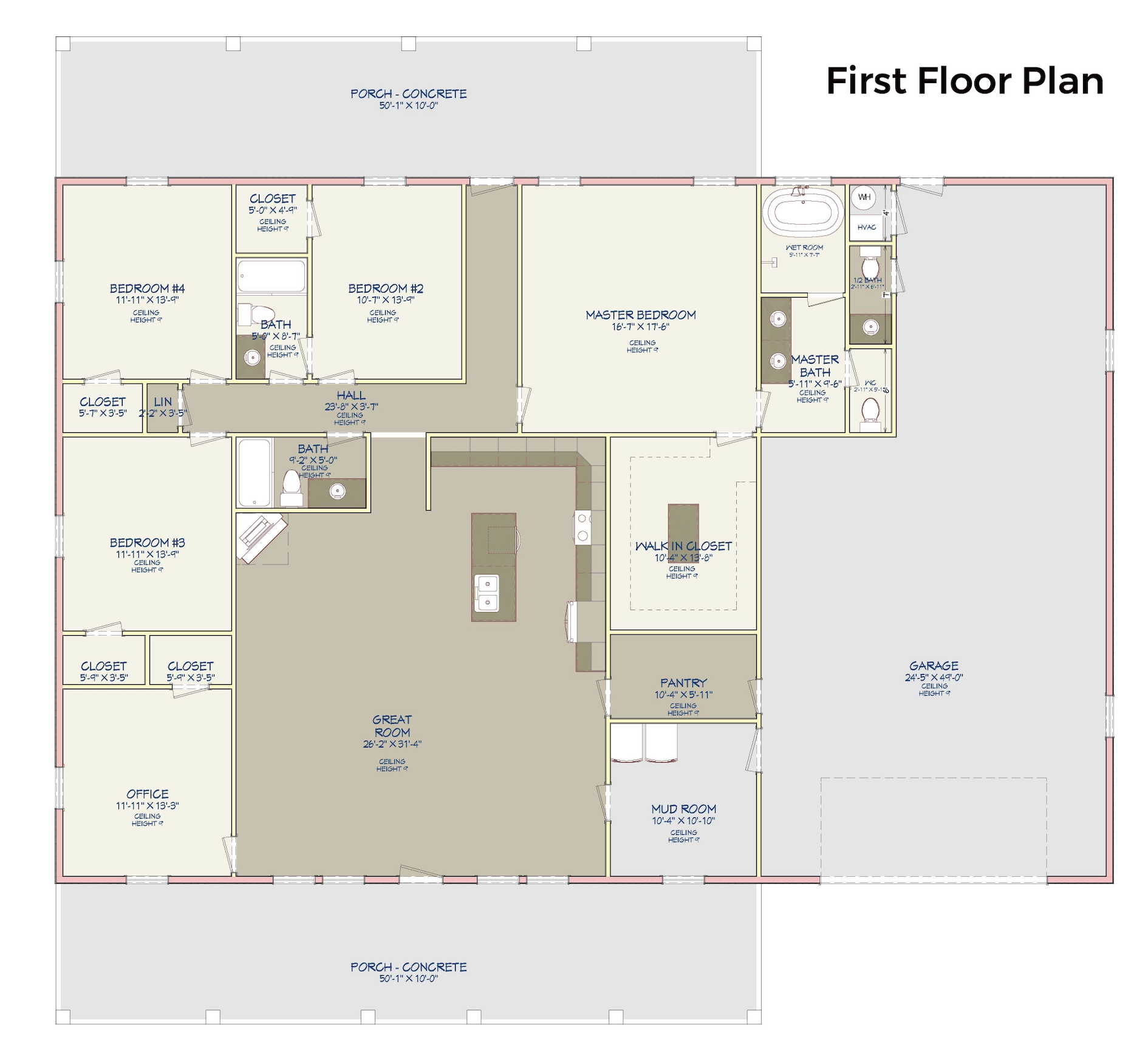 Barndominium Plan B2676 barndominium house plan