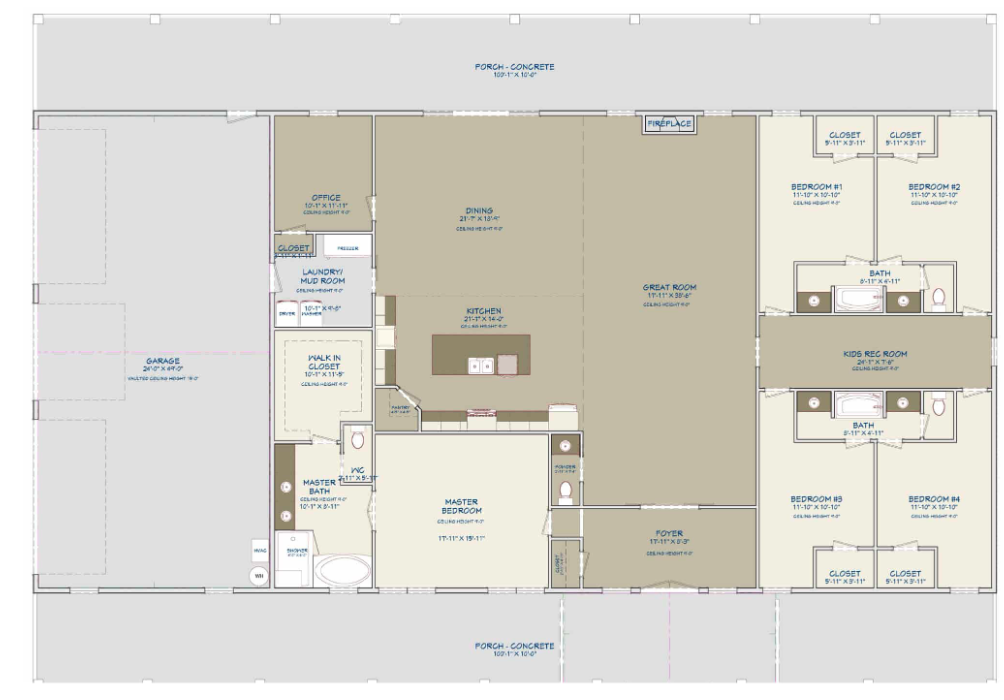 Barndominium Plan B3755 barndominium house plan