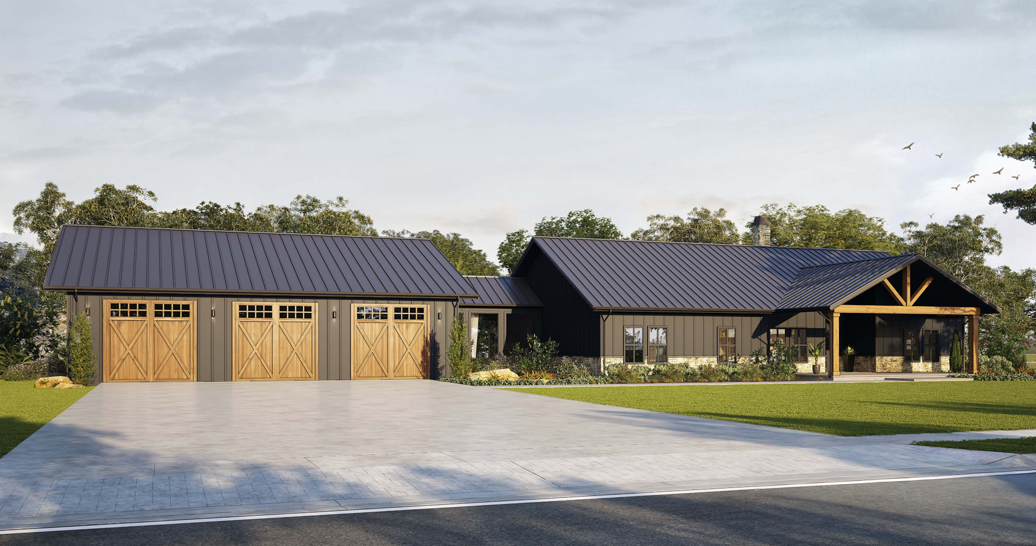 Barndominium Plan B2334-G-B barndominium house plan