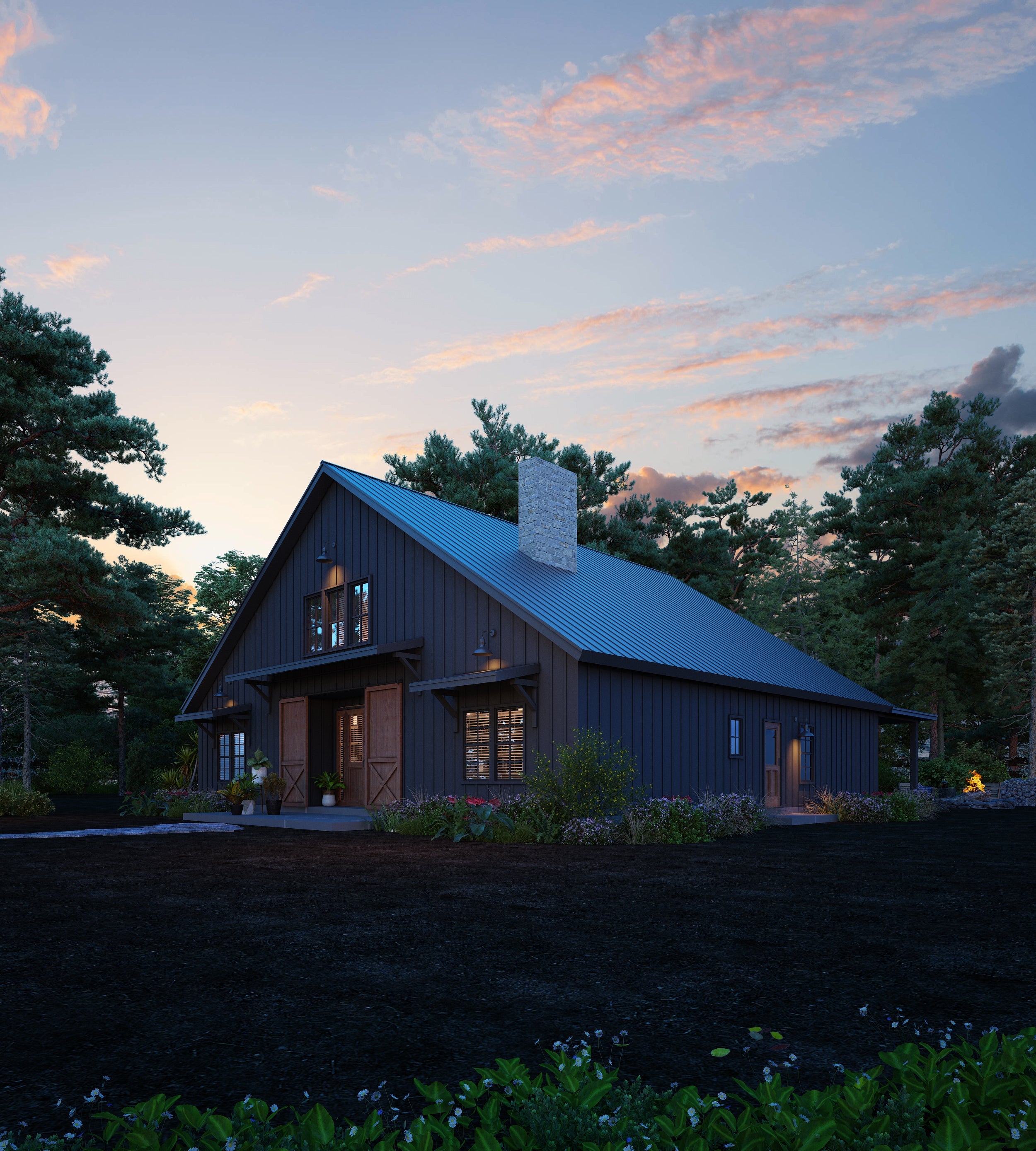 Barndominium Plan B2472 barndominium house plan