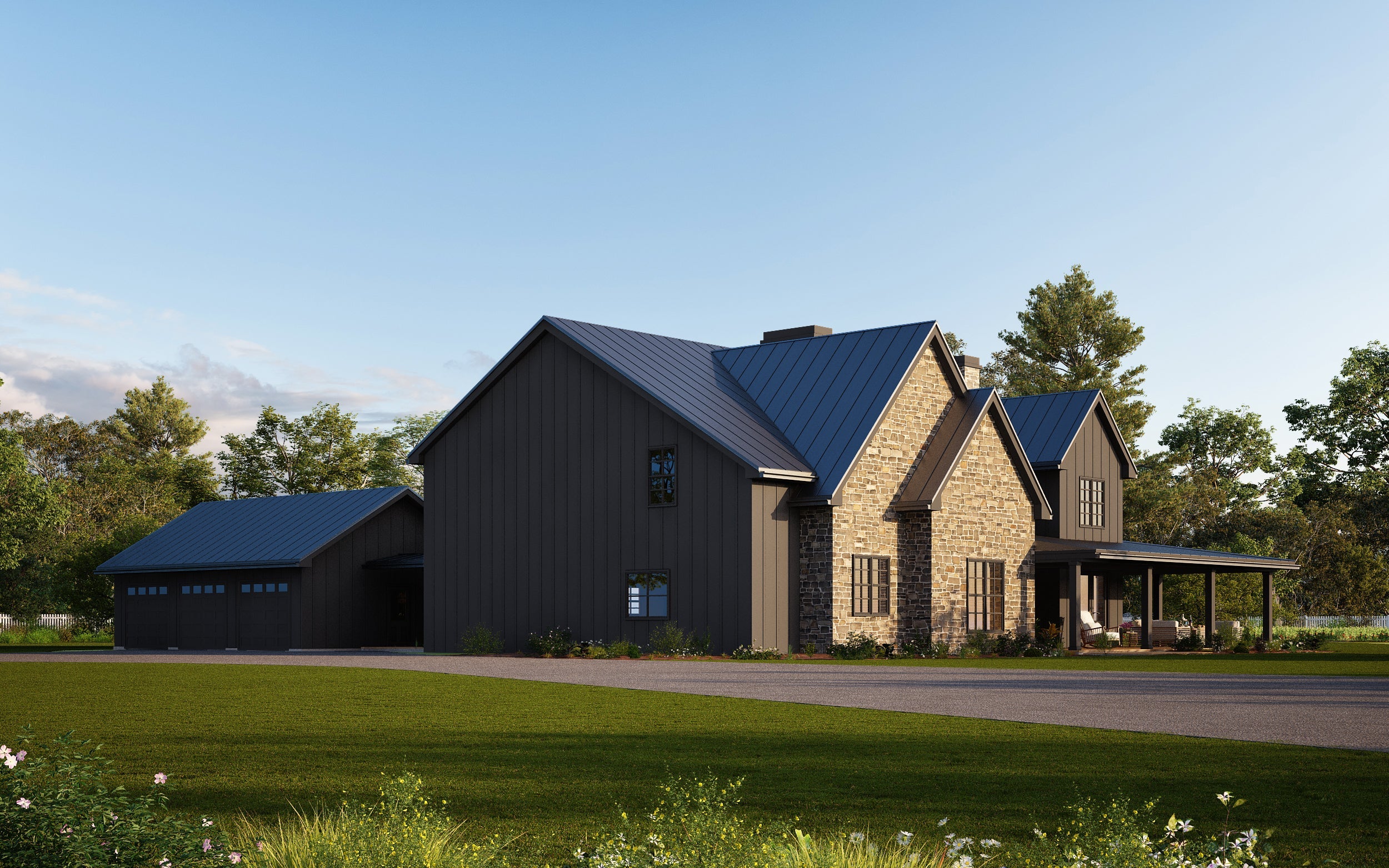 Barndominium Plan B3429-G barndominium house plan