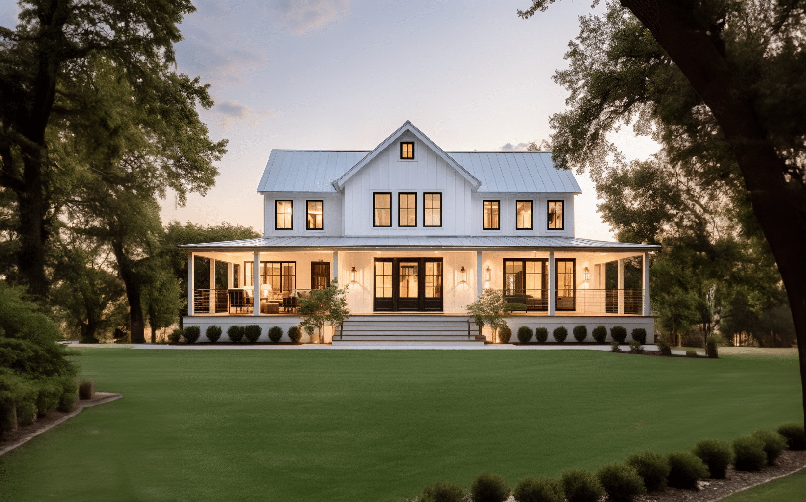 Modern Farmhouse BF2588 barndominium house plan