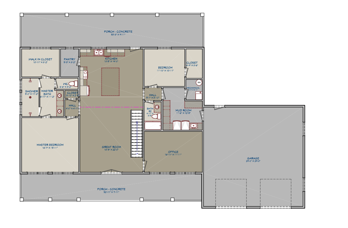 Barndominium Plan B3357 barndominium house plan