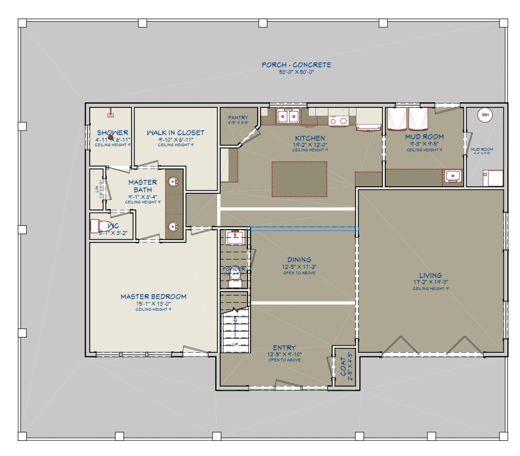 Modern Farmhouse BF2588 barndominium house plan