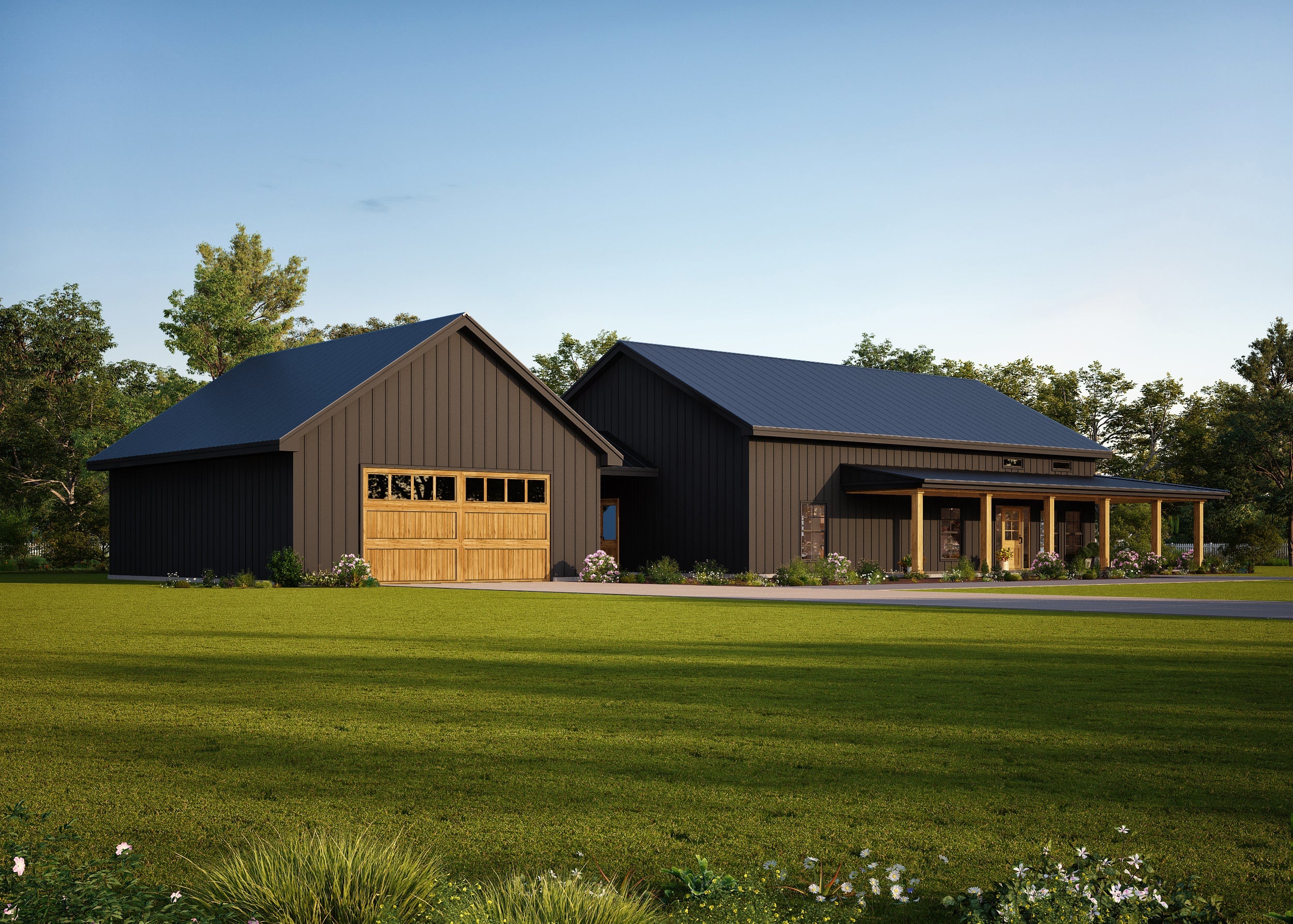 Barndominium Plan B1600-G barndominium house plan